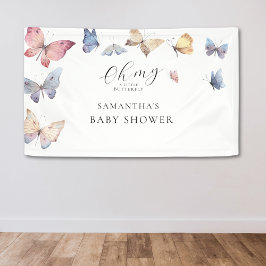 Lona Butterfly Girl Baby Shower Watercolor