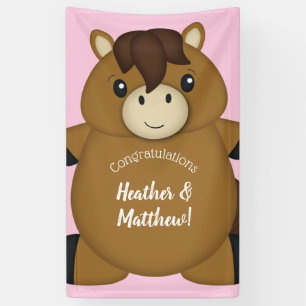 Lona Caballo Baby Shower Pink