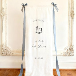 Lona Caballo de Balanza Personalizado Bienvenida a la F