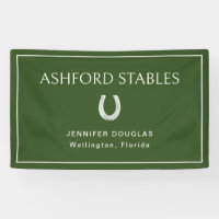 Caballo de exposición de puesto ecuestre verde per