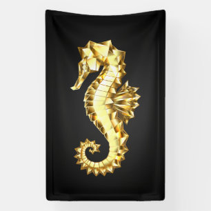 Lona Caballo marino polígono de oro