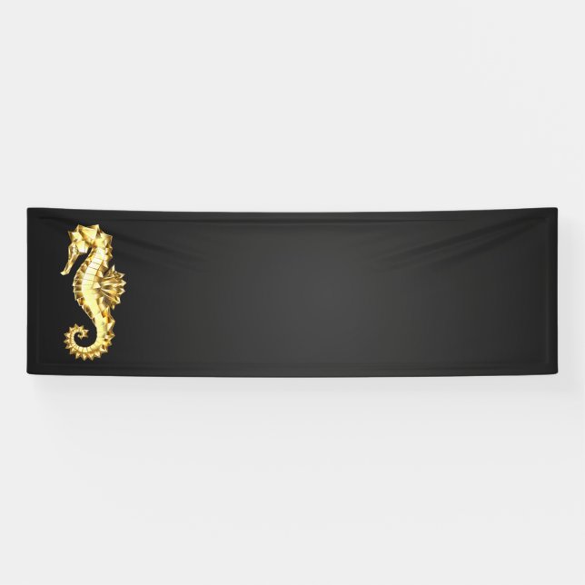 Lona Caballo marino polígono de oro (Horizontal)