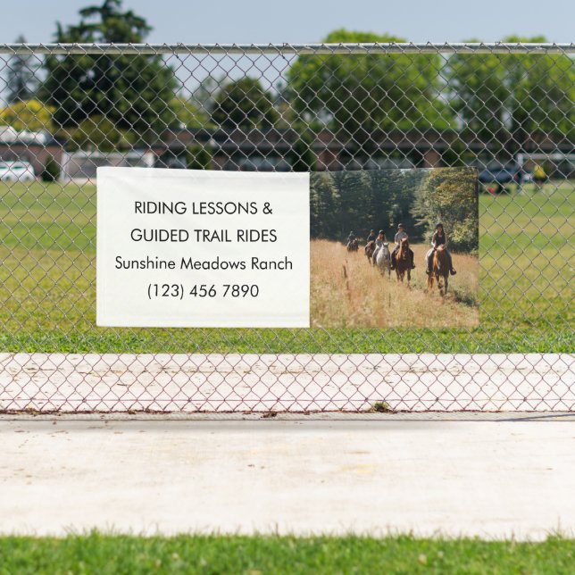 Lona Caballos de rancho promocionales de negocios ecues (In situ)