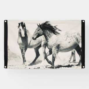 Lona CABALLOS SILVESTRE DE CABALLO DE UTAH WALL ART Ban
