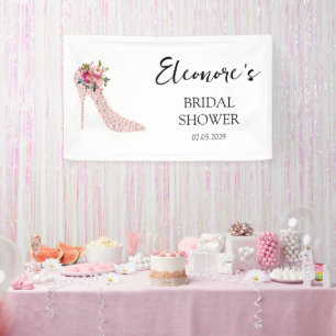 Lona Cabeceras altas rosadas Ducha de novia Bienvenida 