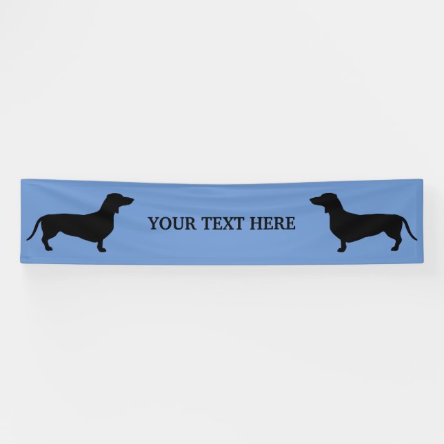 Lona Cabello corto de Dachshund - Silhouette 1 (Horizontal)