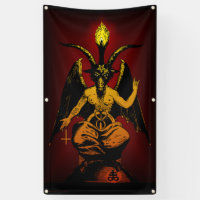 Cabra satánica 3' bandera de x5 - calidad al aire