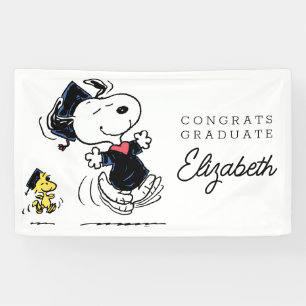 Lona Cacahuetes Graduación Snoopy & Woodstock