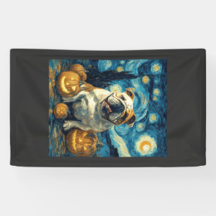 Lona Cachorro Bulldog Inglés Adorable Perro Halloween J