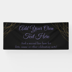 Lona Cadenas doradas Purpurinoso añaden su propio text