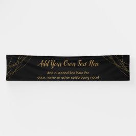 Lona Cadenas doradas Purpurinoso añaden su propio texto