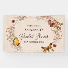 Lona Caída en el amor Bandera de ducha de flores silves