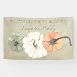 Lona Caída Rustica Otoño Blanco, Naranja Boda de calaba