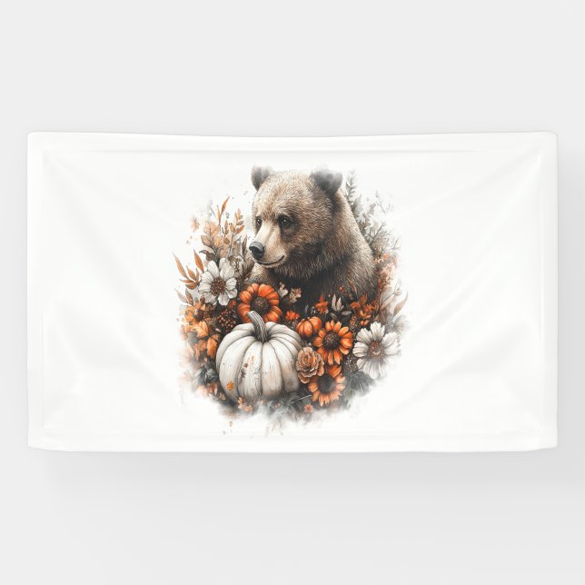 Lona Calabaza de campo de la camiseta del oso (Horizontal)