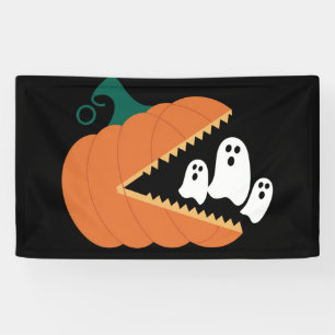 Lona Calabaza de Halloween Fantasmas Divertidos Niños C