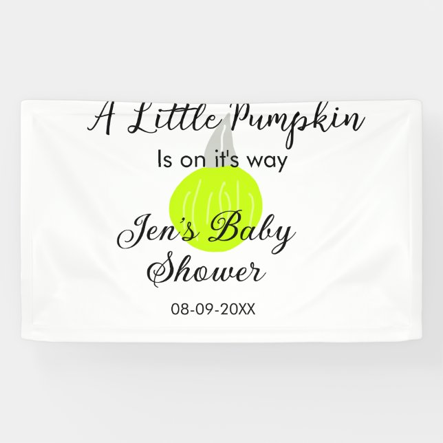 Lona Calabaza de neón verde calabaza pequeña está en ca (Horizontal)