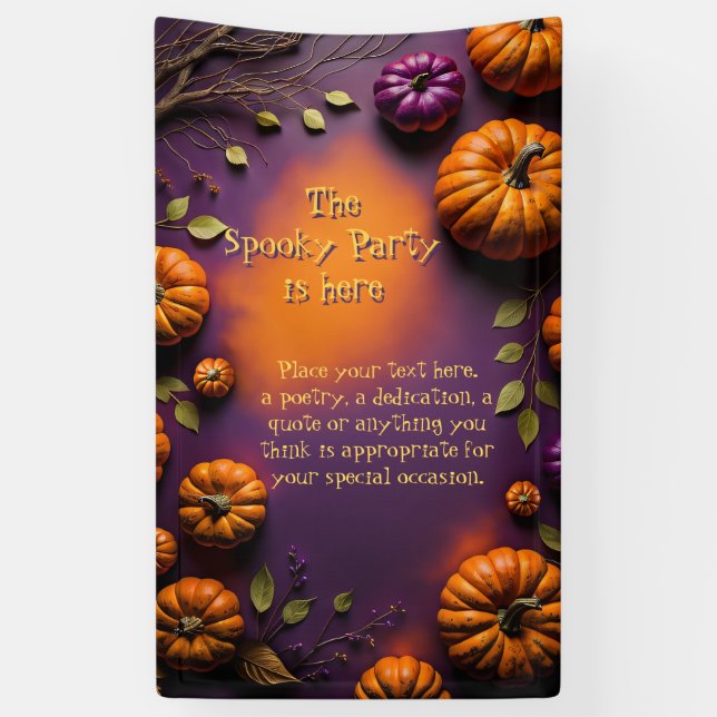 Lona Calabazas de Halloween (Vertical)