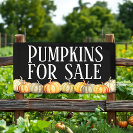 Lona Calabazas para el cartel publicitario de venta