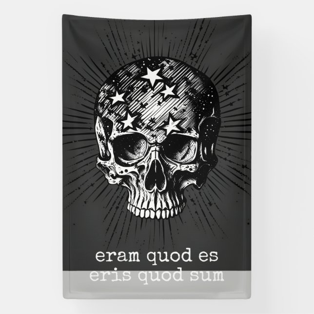 Lona Calavera & Estrellas III (Vertical)