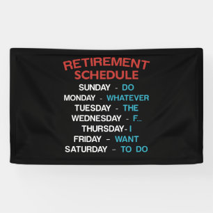 Lona Calendario de retiro Calendario Oficina Humor Empl