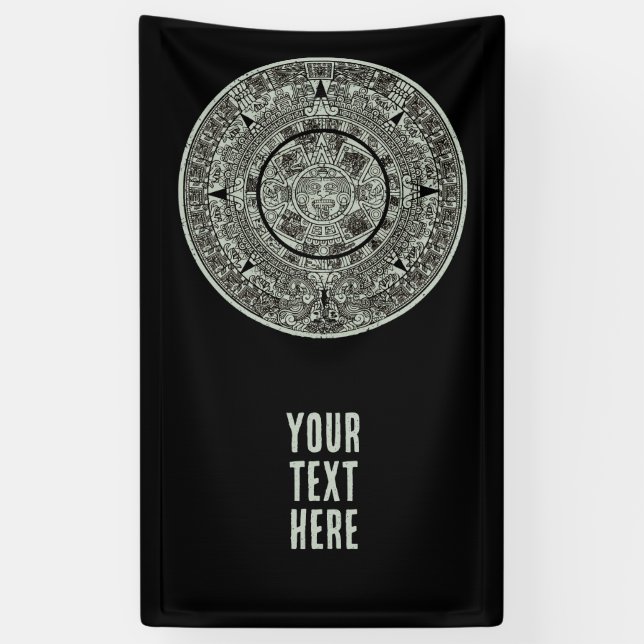 Lona Calendario maya 1 azteca mexicano de soles aztecos (Vertical)