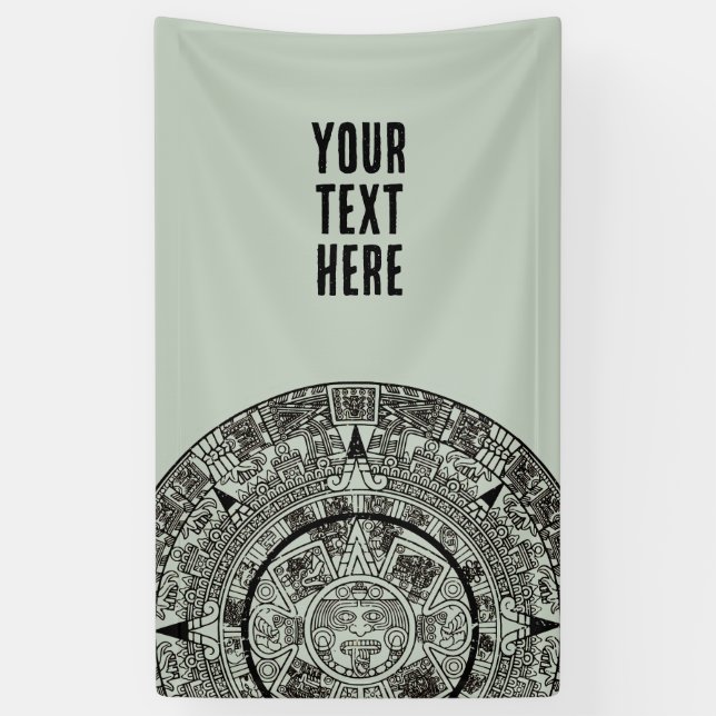 Lona Calendario maya 1 azteca mexicano de soles aztecos (Vertical)