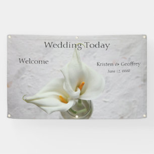 Lona Calla se liga en el boda de fondo texturizado Bann