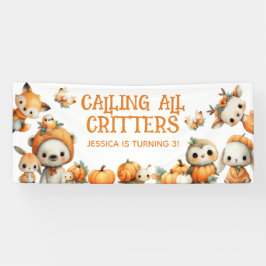 Lona Calling All Critters Woodland Fall Kids' Birthday