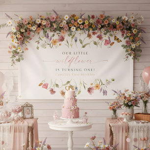 Lona CAMILLA Pequeña Flor silvestre cumple un cumpleaño