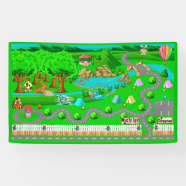 Lona Caminos de camping para coches Banner 3x5