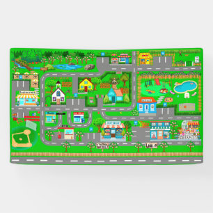 Lona Caminos urbanos para coches Banner 3x5