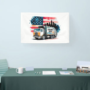 Lona Camión basura para Trump