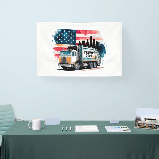 Lona Camión de basura para Trump (Feria)