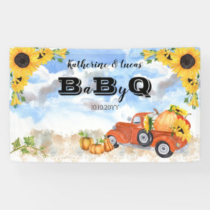 Lona Camión de calabaza de otoño   Sunflowers Baby BB