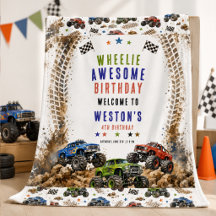 Camión monstruo Wheelie Awesome para niño de 4 año