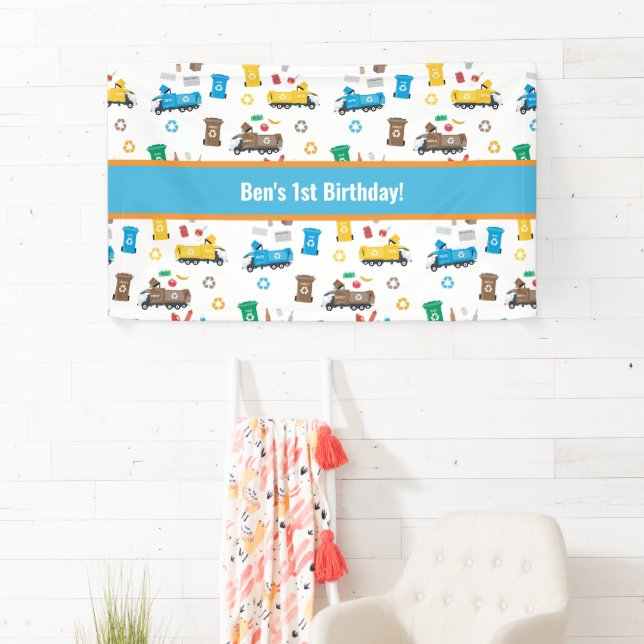 Lona Camiones y contenedores de basura para reciclaje c (In situ)