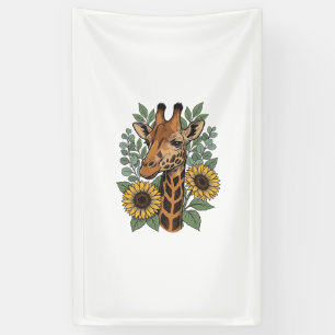 Lona Camisa Floral de Girasol con Grabado Vintage de Ji
