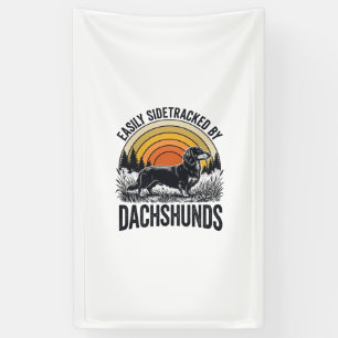 Lona Camiseta Amante de Dachshund Fácilmente Desviado A