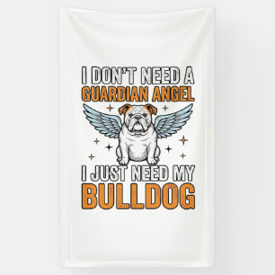 Lona Camiseta Ángel de la Guarda Bulldog Amante de Perr