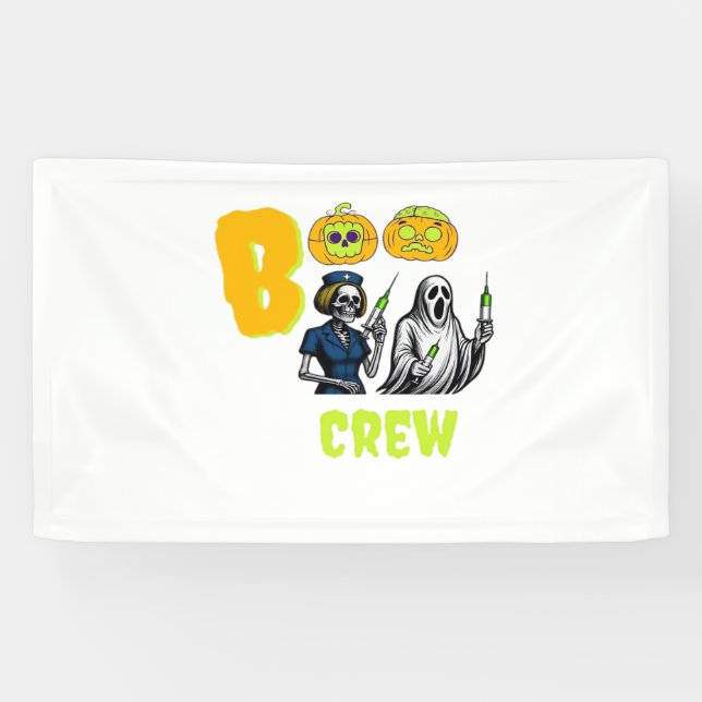 Lona Camiseta Clásica De Boo Crew (Horizontal)