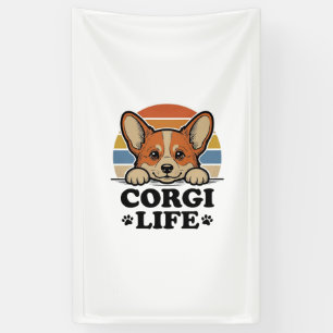 Lona Camiseta Corgi Life Grabado Vintage Arte Amante Pe