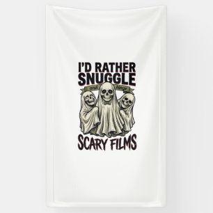 Lona Camiseta de abrazo de terror calavera divertida No