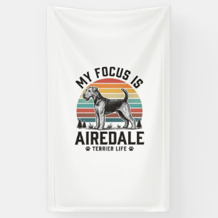 Lona Camiseta de Airedale Terrier Amante de Perros Vint