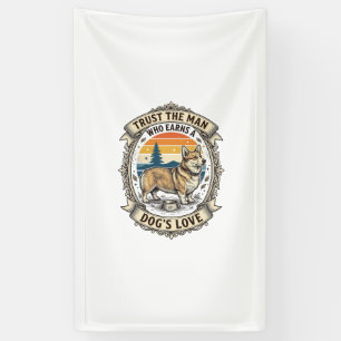Lona Camiseta de Amante de Corgi Diseño de Grabado Vint