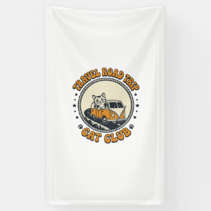 Lona Camiseta de arte para amantes de gatos y viajes -