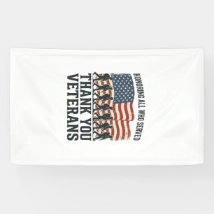 Lona Camiseta de bandera militar patriótica de agradeci
