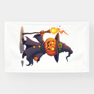 Lona Camiseta de Brujo de Calabaza � Hechicero Mágico d