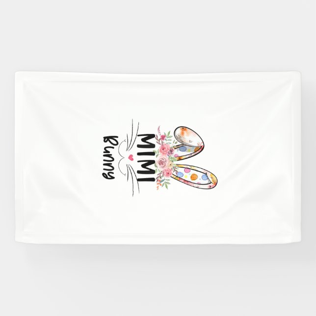 Lona Camiseta de conejito Mimi linda para familia a jue (Horizontal)