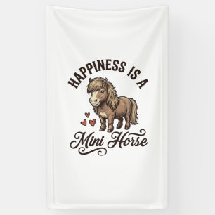 Lona Camiseta de diseño de caballo miniatura grabado vi