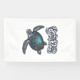 Lona Camiseta de diseño de grabado vintage de tortuga m